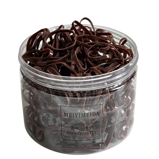 Coletero básico sencillo con gomas y anillas desechables.