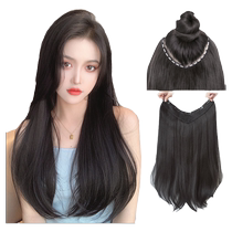 Micro-curly wig piece one-piece wig for women with long hair to increase hair volume fluffy summer u-shaped hair piece seamless hair extensions