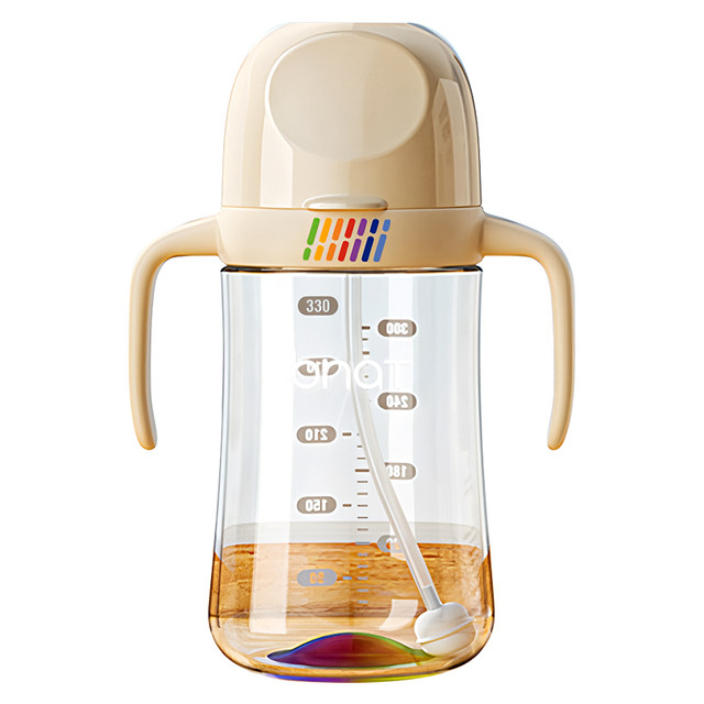 Children's rainbow learning cup ppsu high quality milk bottle