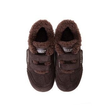 Chio2nd south style velvet velcro slip-ons