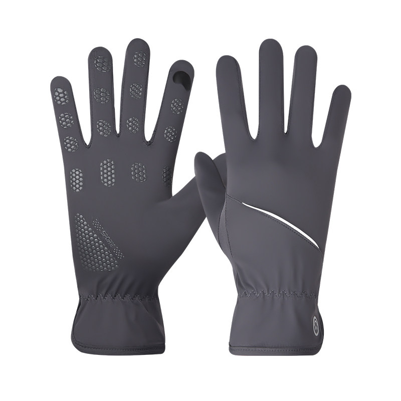 Summer sun protection gloves for men and women touch screen ice silk cool feeling