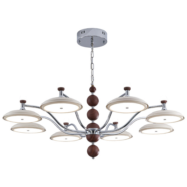 NVC Lighting French cream living room chandelier medieval chasing light hanging chain eye protection hall main light whole house lighting fixtures high display