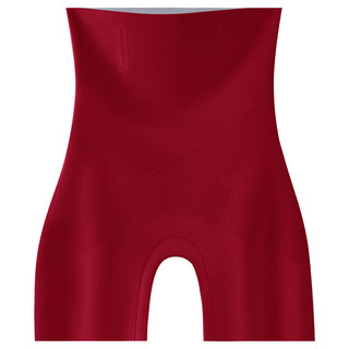 高腰收腹内裤女士红色强力收小肚子安全打底裤塑形塑身神器防走光