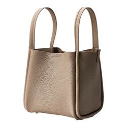 Songmont mid -node vegetable basket series female designer head layer cowhide large volume commute hand lift bucket bag