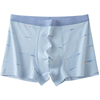 Men's underwear, boys' pure cotton, adolescent development period student boxer shorts, high school students' sports large size boxer briefs