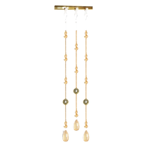 Bead curtain door curtain crystal gourd partition curtain screen living room bathroom bedroom new five emperors money hanging curtain no punching