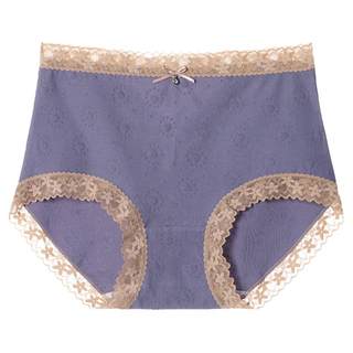 名痕高腰内裤女士纯棉全棉裆大码胖mm收腹提臀2024新款蕾丝三角裤