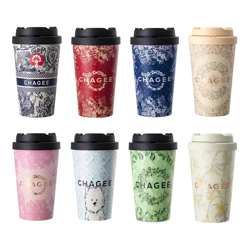CHAGEE 霸王茶姬　お茶用コップ　6色　SixTONES CHAGEE霸王茶姬水杯乐扣杯咖啡杯保温杯316不锈钢便携随行杯车载-淘宝