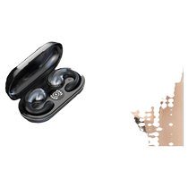 The new bone conduction wireless Bluetooth headset has long battery life noise reduction does not enter the ear clip and is over-the-ear type for driving and sports without pain when worn for a long time.