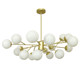Nordic living room chandelier modern light luxury restaurant magic bean lamp