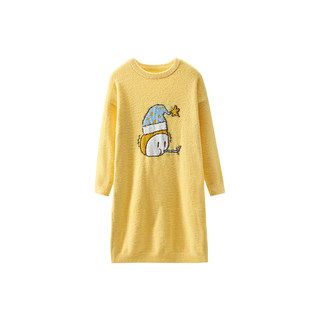 【小酒窝同款】Q21x阿嘟白泽半边绒儿童睡裙女孩家居服保暖亲子