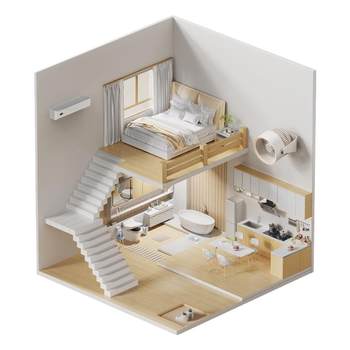 Cad drawing construction drawings, interior decoration design, home decoration design renderings, whole house customization office design