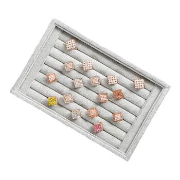 Binglan velvet ring and earring storage box