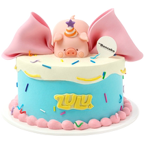 (LuLu Pig 5th Anniversary) Joint Commemorative Birthday Cake Beijing and Shanghai city delivery MS BONCAKE