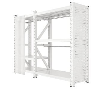Open hole plate steel simple assembly wardrobe