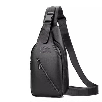 Men's breast bag trendy usb rechargeable