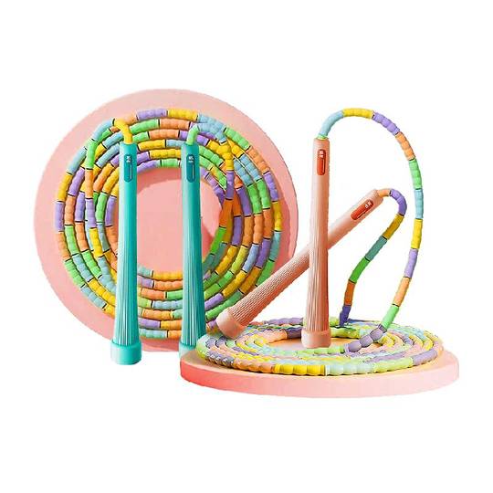 Beginner's introduction to jumping bamboo rope skipping children's sports