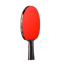 Red Biking Ping-pong Racket Flagship Suit Straight Pat II Type Double Bat Fitted Ping-pong Racket Professional Class