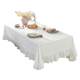 Sweet pure cream style pure cotton solid color tablecloth atmosphere