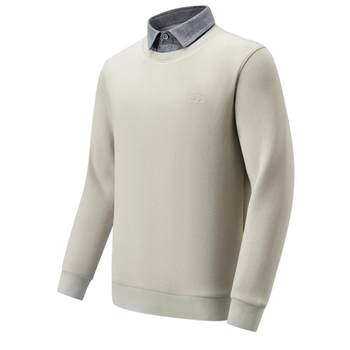 Sweater for men's red beans warmth, thickened and fleece fake two pieces Sweater for men's red beans warmth, thickened and fleece fake two pieces