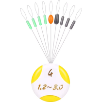 仓吉竞技太空豆7+3圆柱形硅胶太空豆水滴豆防缠豆线组小配件渔具