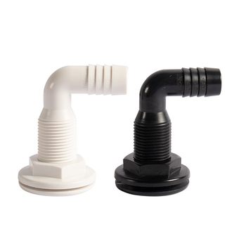 Marine drain outlet yacht hull right angle white water outlet