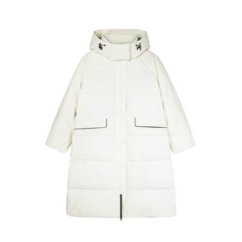 Feiniaohexinjiu shopping mall same style women's new hooded long white down jacket female fz470012020
