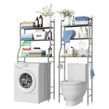 Toilet/washing machine storage rack saves space and does not occupy an area