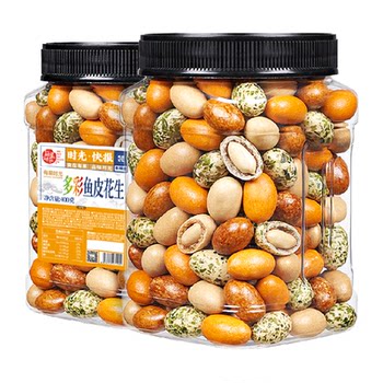 Every fruit time new arrival colorful fish skin peanut snacks