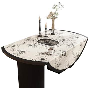 American oval tablecloth foldable round table cushion waterproof oil-proof leather round coffee table protection cushion American oval tablecloth foldable round table cushion waterproof oil-proof leather round coffee table protection cushion