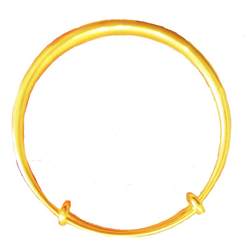 Never fade Thai pure sand gold bracelet for women cylindrical smooth solid 9999 gold high quality imitation bracelet jewelry