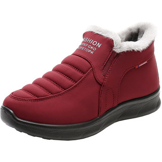 冬季防水防滑老人棉鞋女老北京布鞋加绒保暖妈妈鞋奶奶中老年大码