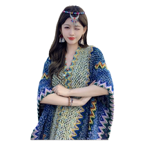 云南丽江披肩毯子民族风旅游外搭斗篷外套披风围巾女新疆西藏穿搭