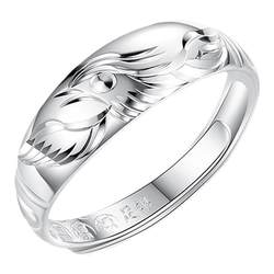 ແຫວນເງິນ Phoenix 999 sterling ສໍາລັບແມ່ຍິງແລະຜູ້ສູງອາຍຸ ແຫວນເງິນບໍລິສຸດແບບແມ່ ເຄື່ອງປະດັບເງິນສໍາລັບແມ່ແລະແມ່ເປັນຂອງຂວັນ