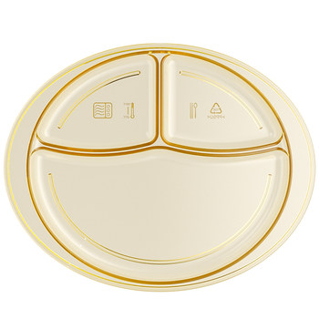 Baby divided plate and suction cup tableware