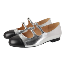 Daphné chaussures plates en cuir véritable pour femmes 2024 nouvel été petit parfum Mary Jane chaussures pour femmes petites chaussures en cuir françaises pour femmes