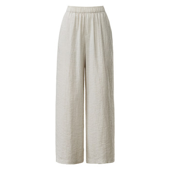 Yiyang thin casual loose linen cropped pants harem