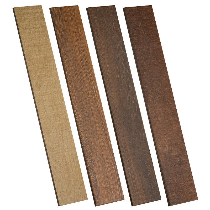 Small match thin strips herringbone spelled wood grain tiles living room bedroom