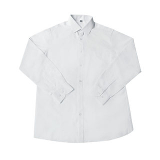Uncle kimura's uniform original embroidered white long-sleeved shirt