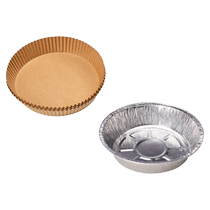 Air fryer special paper household round thickened silicone paper bowl oven baking tin paper plate food grade oil-absorbing paper