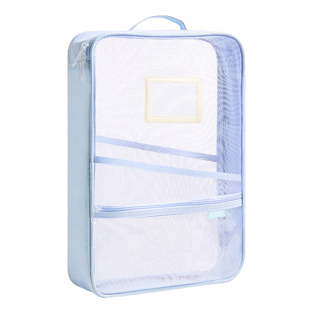 Newly upgraded 6cm widened! L-shaped large opening file bag