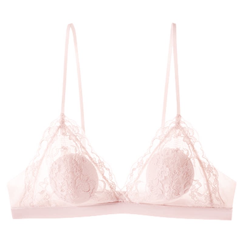 Ubras lace bra small breast push-up set