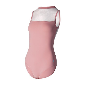 Sansha French Sansha Dance Clothing for Adult Women, Dance Jumpsuit, Elastic Mesh, Cool Sleeveless Practice Clothes