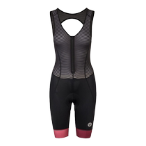 AGU PRIME summer womens cycling bib shorts competition grade red120 suede padding