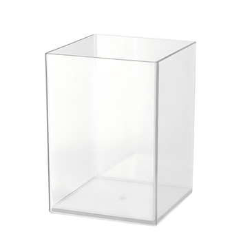 Deli ins muji style transparent pen holder simple