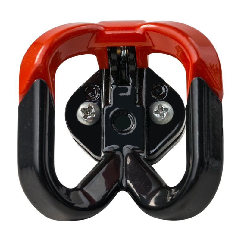 Closed double hook front hook without hole punching