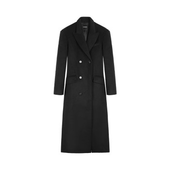Temperament waist-hugging woolen coat suit long jacket