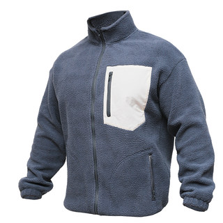 Alphagym contrast color couple polar fleece jacket