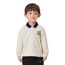 Balabala childrens clothing boys long-sleeved T-shirts POLO shirts childrens baby autumn and winter lapels fashionable