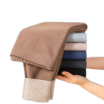 Wool silk heated German velvet thermal pants mens autumn and winter velvet thickened leggings line pants underpants seamless autumn pants